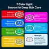 7 Colors LED Face Silicone Mask Flexible Facial Beauty LED Mask Photon Light Rejuvenation Anti-Wrinkle Skin Care Wireless Use