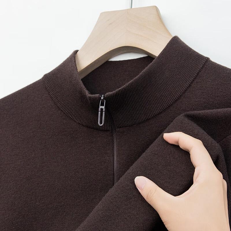 Men's Zip Stand Collar Pullover Sweater YTMTST6761