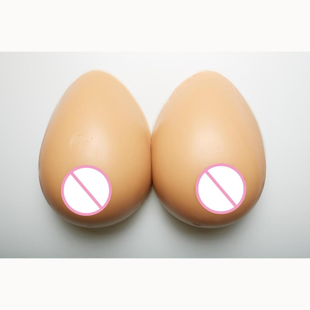 300-1600g Water Drop Shape Silicone Breast Forms Fake Boobs Breast for Cross Dresser Beauty