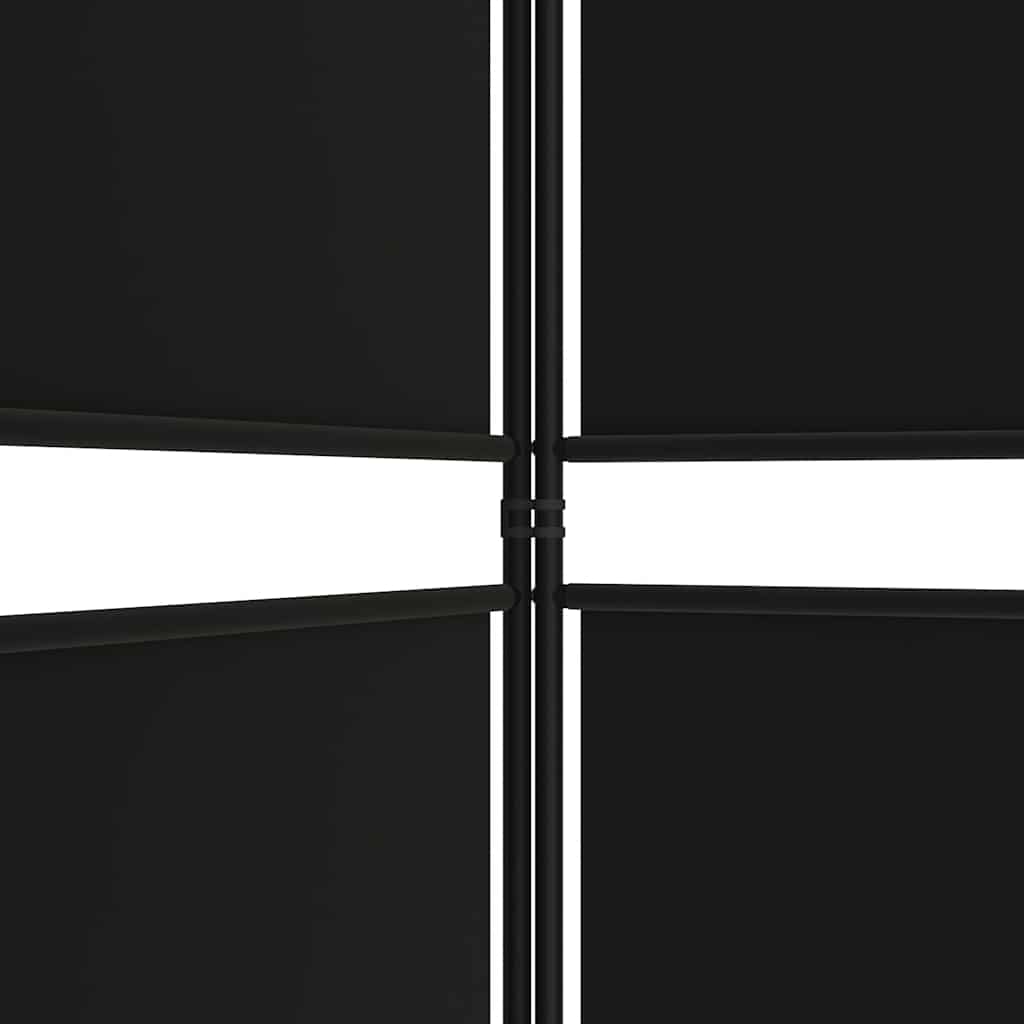 Vidaxl Parawan 5-Panelowy, Czarny, 250X220 Cm, Tkanina