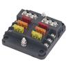 Bloc siguranțe cu 6 căi ATC ATO Cutie siguranțe lamelare Impermeabil 12V?24V DC cu indicator LED pentru automobil