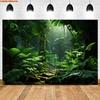 Tropical Jungle River Tapestry 2D Flat Printed Peach Skin Wall Hanging Palm Tree Nature Landscape for Living Room Bedroom Decor