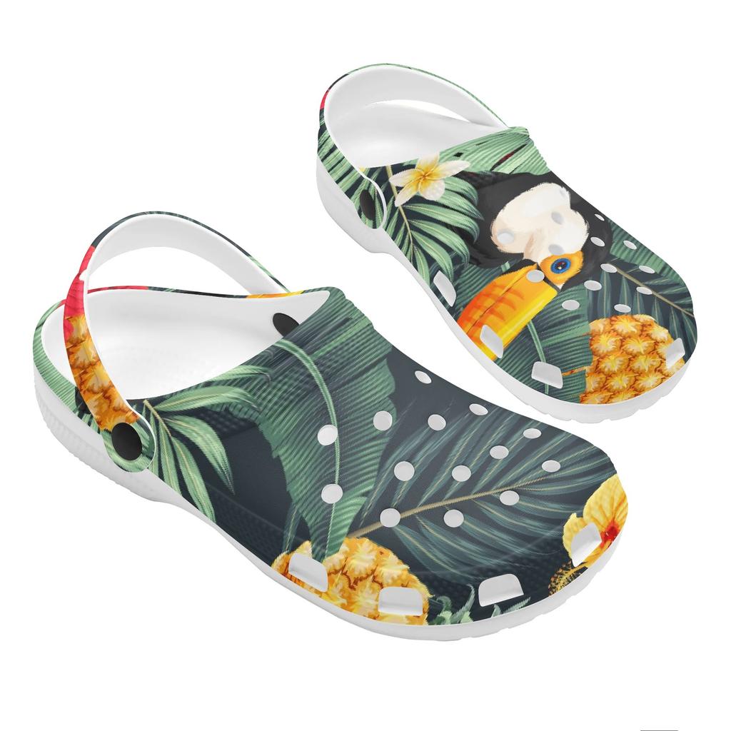 Unisex Cute Printed EVA Clogs Comfortable Breathable Slip On Casual Shoes Soft Sole Lightweight Summer Sandals Daily Leisure Wear