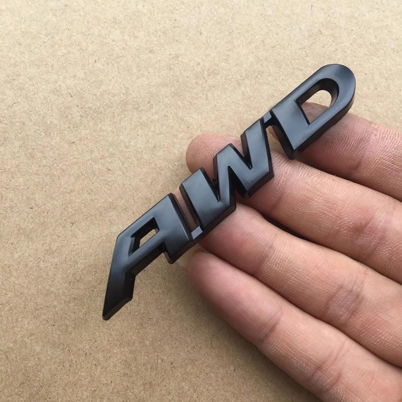 

5X 3D Metal AWD Car Letters For Civic CRV RAV4 AWD Emblem Sticker Fender Trunk Badge Accessories чёрный