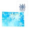 Christmas 3D Greeting Cards 3D Snowflake Cards Qulity Plate Paper Material D57B