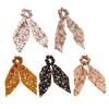 Women Hair Band Floral Printing High Elasticity Long Ribbon Hair Tie Ponytail Bun Half-Tied Hairstyles Chiffon Fabric Hair Accessory
