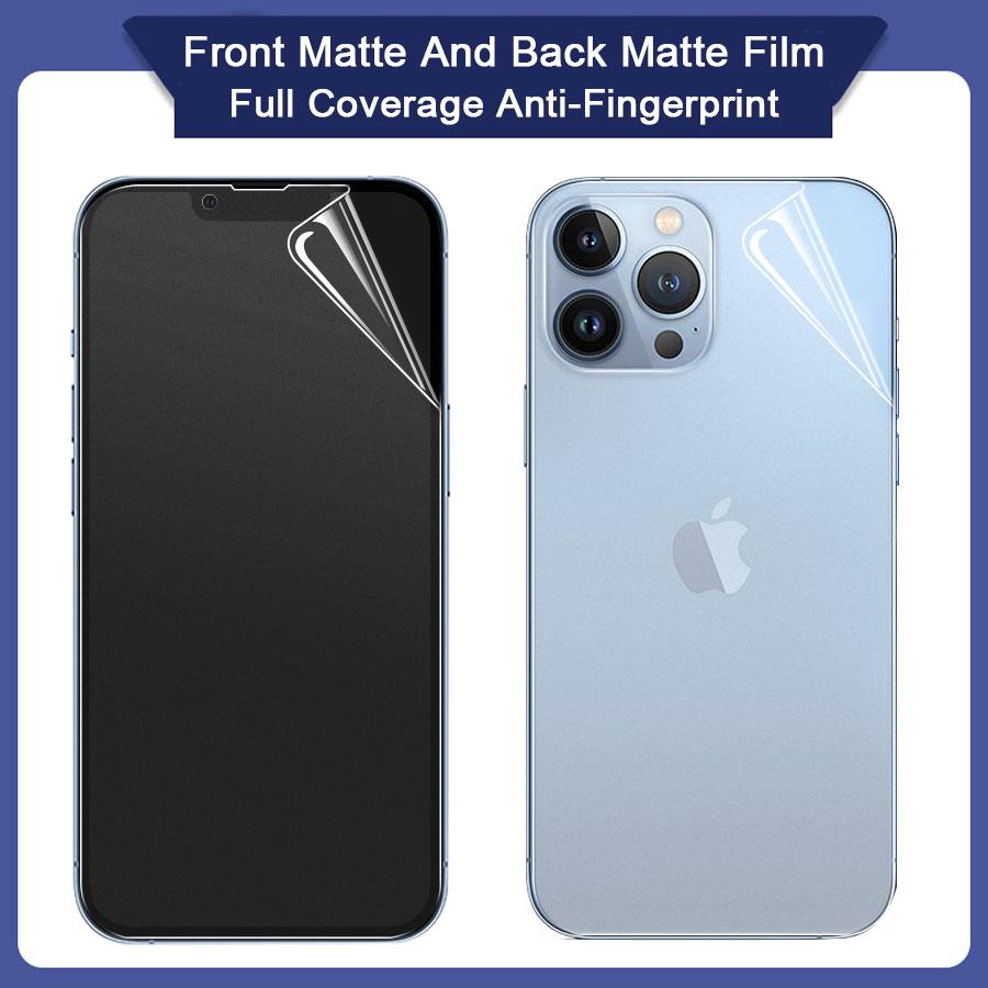 Film Protector de Ecran Film Hidrogel Mat Față Spate Pentru iPhone Air 11 12 13 mini 14 15 16 17 Pro Max X XR XS XS Max