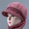 In the elderly hat women winter thickened wool hat old man hat mother rabbit hair knitted hat grandma warm cotton hat