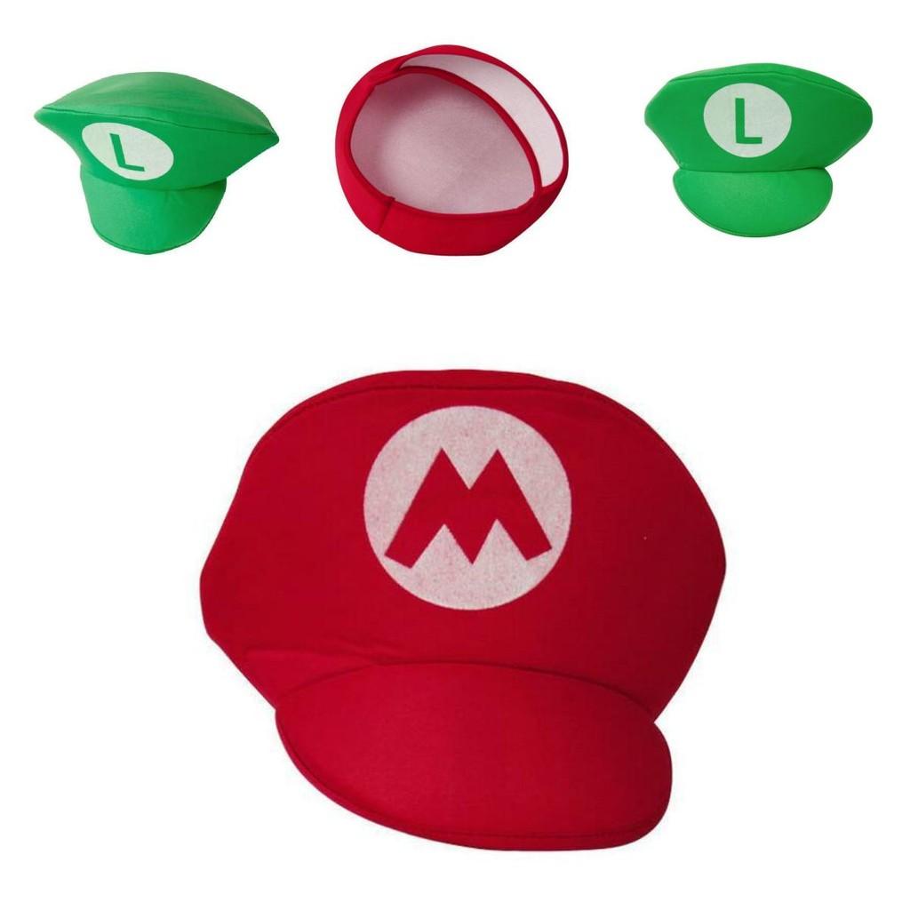 Unisex Klobouk Super Mario Luigi Bros Cosplay Pro Dospělé A Děti Halloweenské Kostýmové Rekvizity