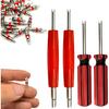 104Pcs Valve Core Removal Tool Set,Premium TPMS Safe, 100Pcs Tire Valve Cores,Nickel Plated Schrader Valve Cores for Cars, SUVs, Bike and Bicycle,