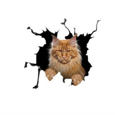 Nuevo Pegatina de Gato 3D Vinilo Calcomanía para Ventana Accesorios Para Decoración Exterior de Coche Camión