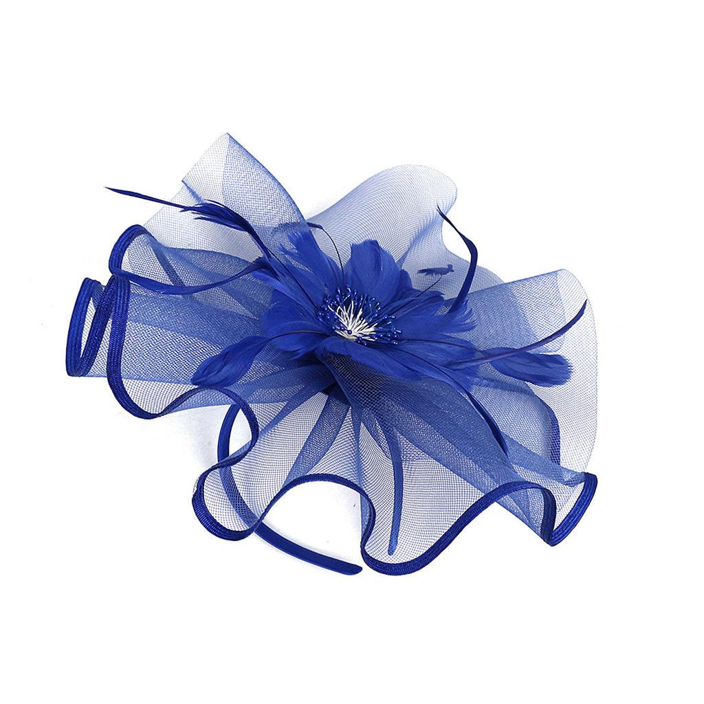 Women Girls Mesh Fascinators Hat Cocktail Party Headband  Wedding Hat