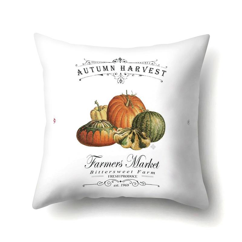 Halloween Pillowcase Car Waist Pillow Pumpkin Sofa Cushion Cover Office Home Living Room Pillowcase