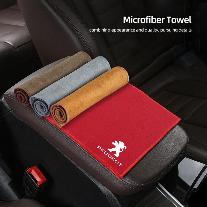 Microfiber Cleaning Cloths Car Wash Towel Duster For Peugeot Landtrek 308 408 5008 2008 208 3008 508 4008 Rifter 301 108 608