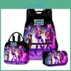 3D Kpop Dämonenjäger Cartoon Rucksack Lunchtasche und Federmäppchen für Schüler