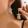 Retro Retro Carousel Earrings Mini Carousel Drop Earrings  School Holiday