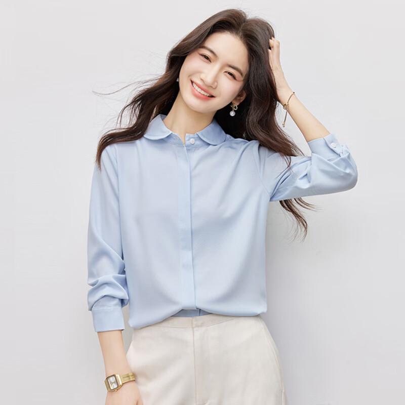 Kaseyeye Women s Long Sleeve Professional Commuter Blouse XL