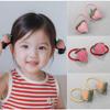 Sweet Korean Plaid Strawberry Hair Tie - Gentle Elastic Band for Pigtails and Baby Hair Accessories