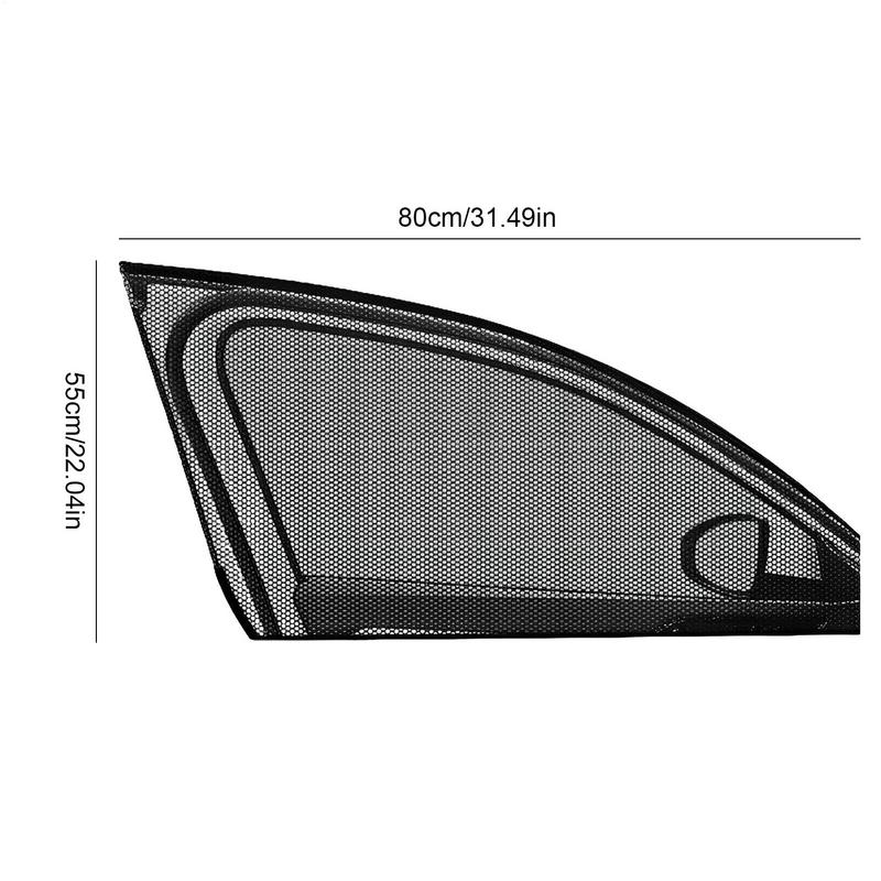 2pcs Car Window Sunshade Mesh Auto Rear Side Window Car Styling Breathable Shade Curtain Sun Visor Cover Car Auto Interior