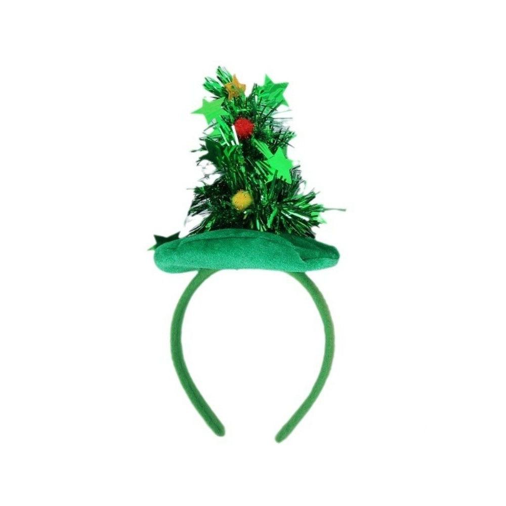 Star Xmas Hair Hoop Vibrant Colors Holiday Headwear Christmas Tree Headband Family Gathering