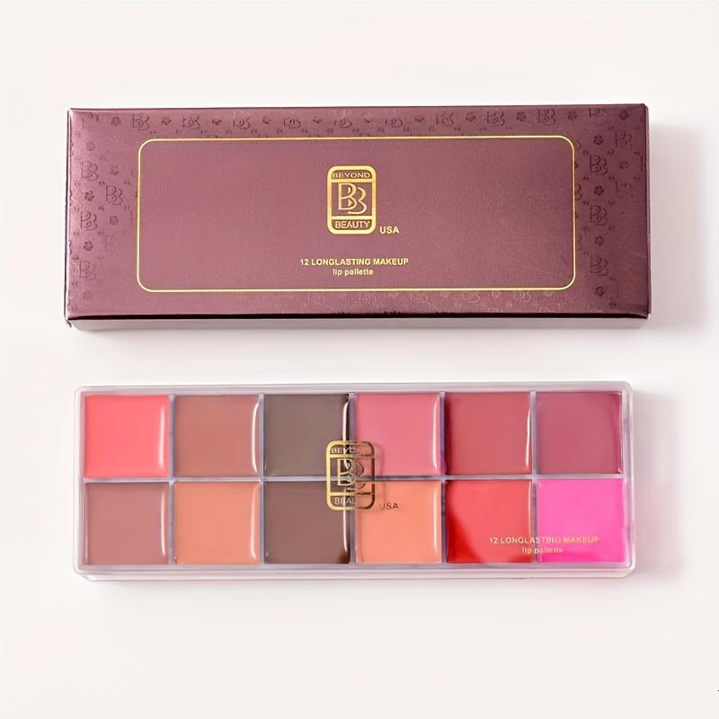 12 Lip Gloss Palette Makeup Moisturizing Lipstick Palette, Makeup And Cosmetic For Women Valentine's Day Gifts