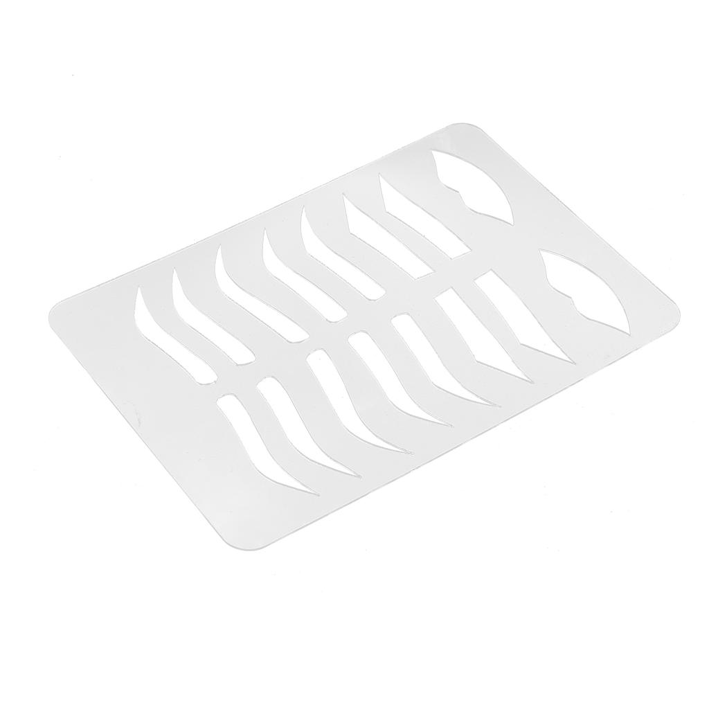 Brow Lips Template Reusable Bendable Eyebrow Lip Eyebrow Grooming Stencils for Tattoo Artists