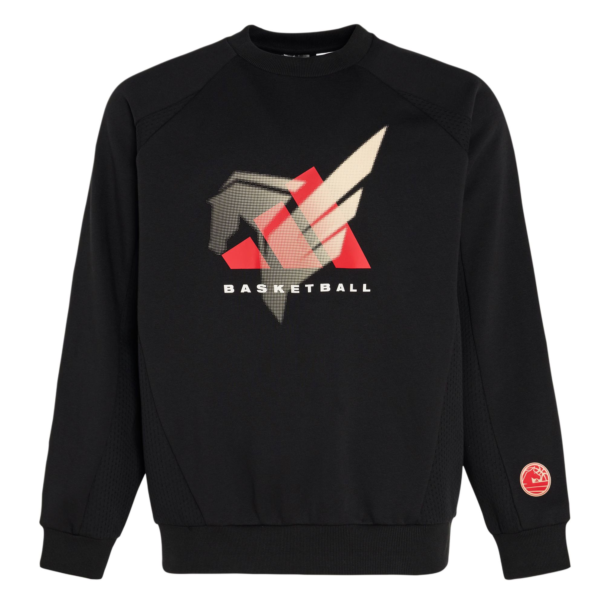 

Adidas Basketball FW25 Crew Sweatshirt CNY New Year Edition Knitted Fleece Loose Fit Round Neck Sweatshirt Men sweatshirt KT0626 XL