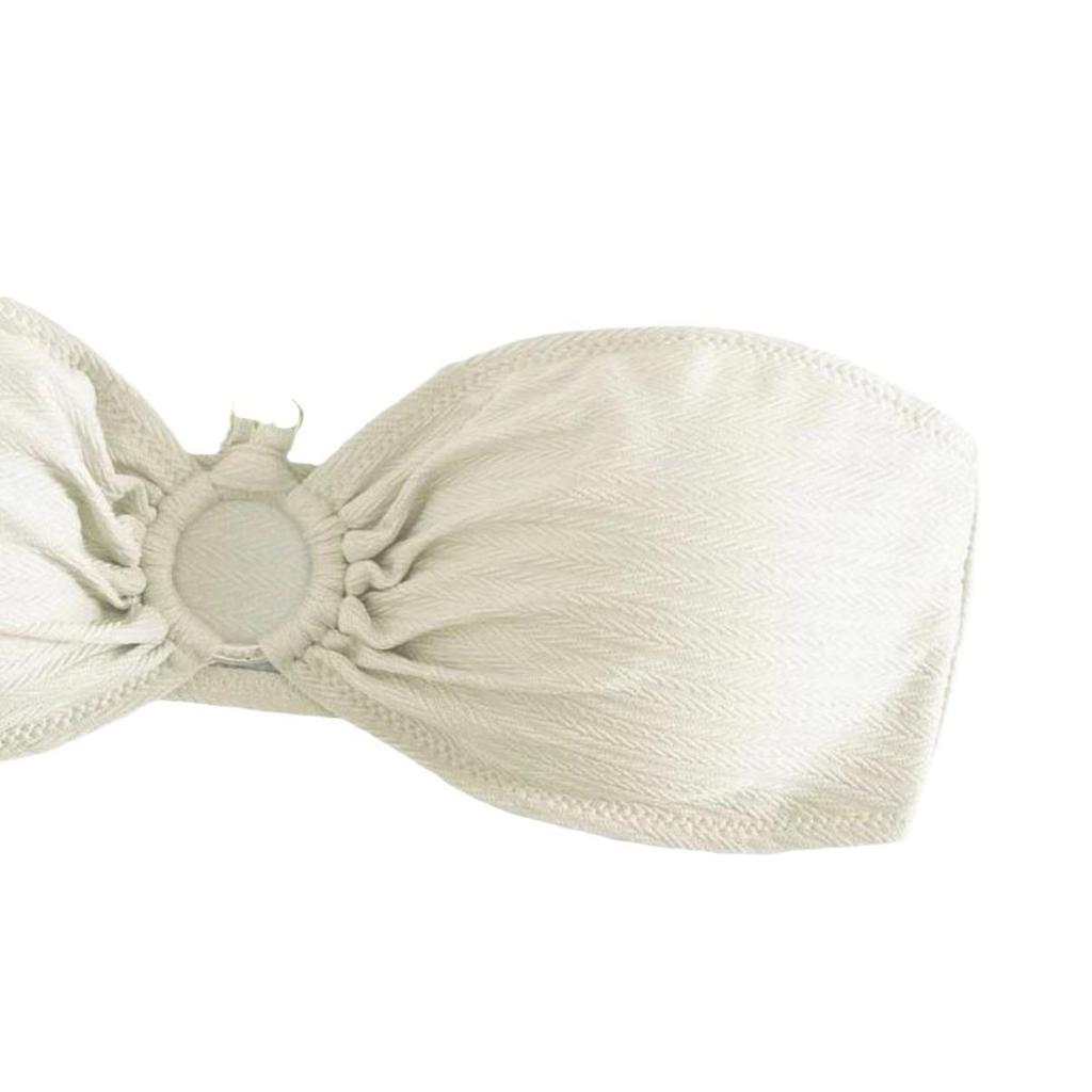 2024 Sexy einfarbiger Neckholder-Bikini mit Kettendetails - Europäische & Amerikanische Damen-Bademode