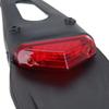 Karun Motorcycle LED Enduro Tail Lamp with Red Lens License Plate Light Universal