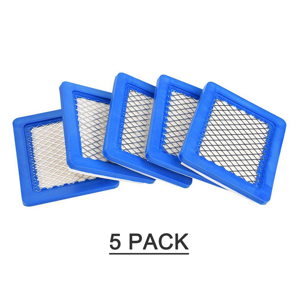 5 Pack 491588S Air Filter, Replacement for Briggs Stratton 491588 4915885 Flat OEM Air Cleaner