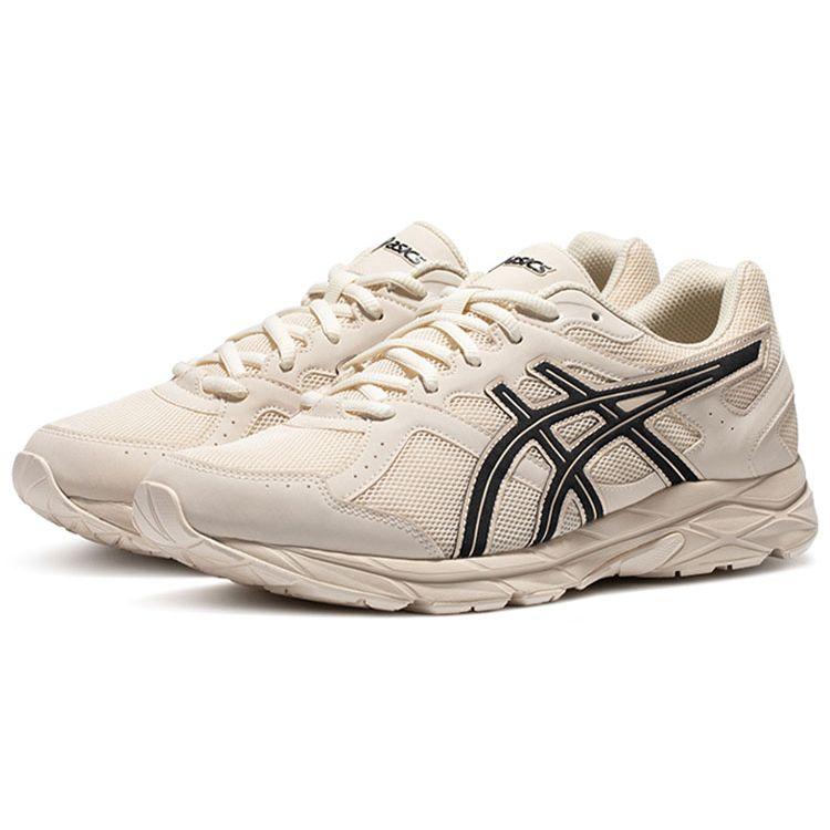 Asics Gel-Contend 1 Comfortable Fabric Synthetic Leather Low-Top Short Distance Running Shoes Men Sneaker Beige 1011B645-100