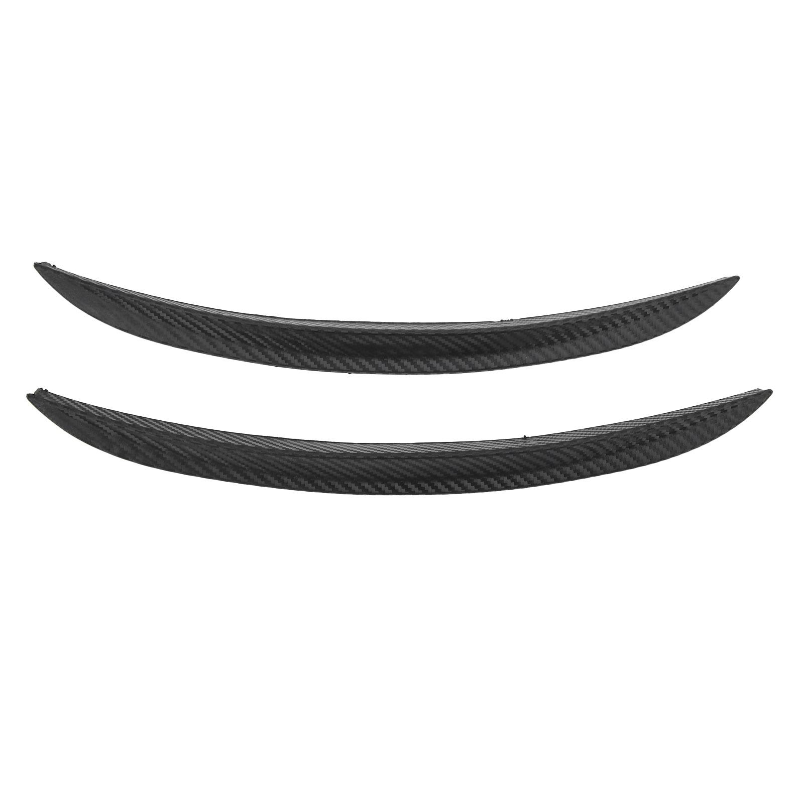 

2 шт. Автомобильная накладка на бровь колеса из углеродного волокна, декоративная накладка, защита, универсальная