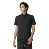 Soft Dry Training Polo Short Size 32MAB083 Shirt, Sleeve, Moisture-Wicking, Quick-Drying, UPF50+, Men's, Black, M,