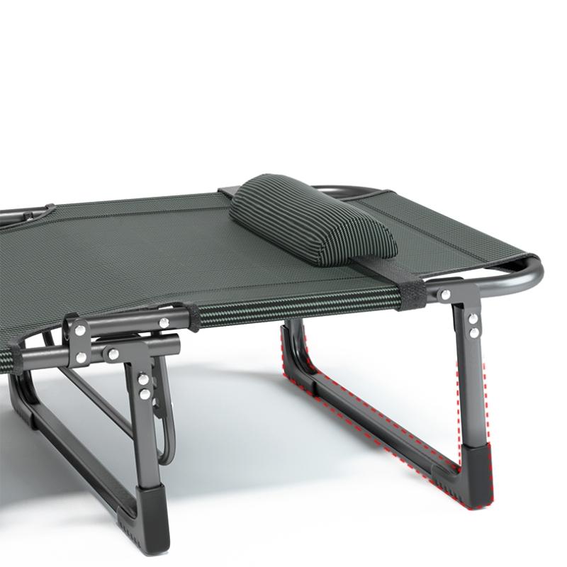 GIANXI Summer Outdoor Rollaway Bed Single Bed Simple Office Rollaway Chair Nap Bed Cotton Padded Recliner Accompanying Cot