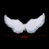 White Swallow Angel Feather Wings Adjustable Elastic Strap Kid Costume Party Supplies for Holiday Decor