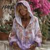 Windproof Neck Protection Top Women Tops 3D Flower Decor Hooded Zipper Sweatshirt Long Autumn Winter Warm Sleeve Loose Fit Casual Sporty Outerwear