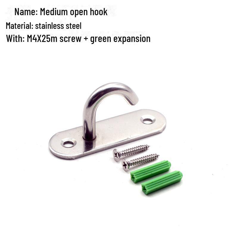 Pogrubiony Stal Nierdzewna Pierścień do Ciągnięcia Wentylatora Sufitowego Hak Owalny do Worków z Piaskiem i Ekranów Projekcyjnych