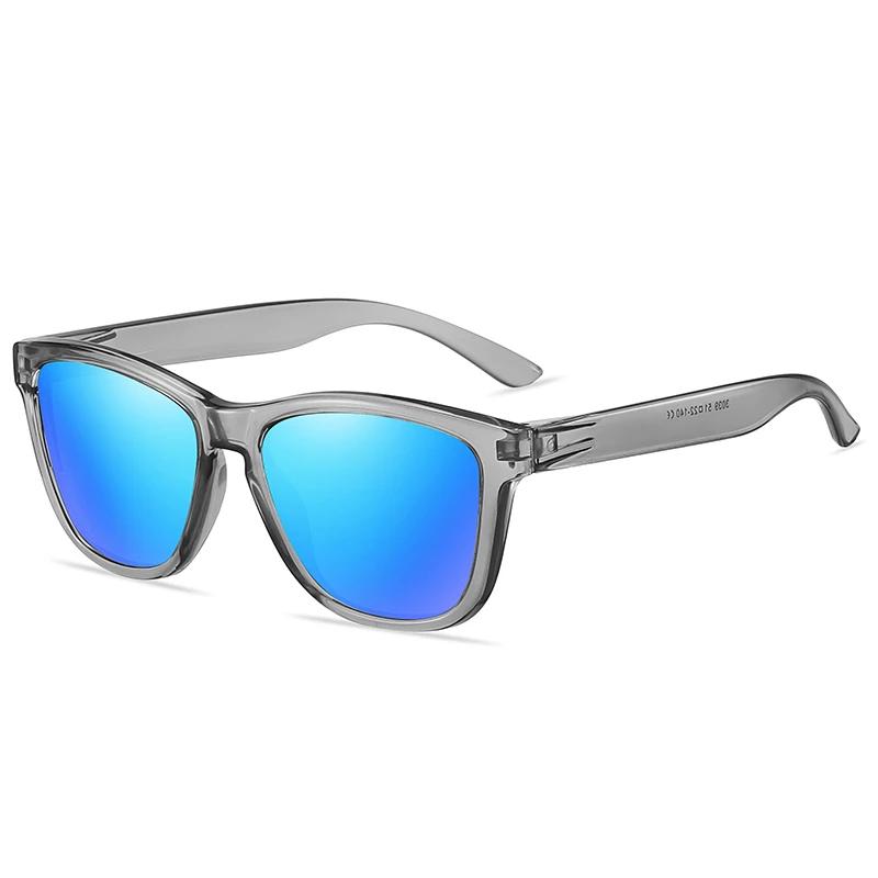 0 -0.5 -0.75 To -6.0 Colorful Lens Square Prescription Sunglasses Men Polasrized Fashion PC Frame Driving Myopia Spectacles Male