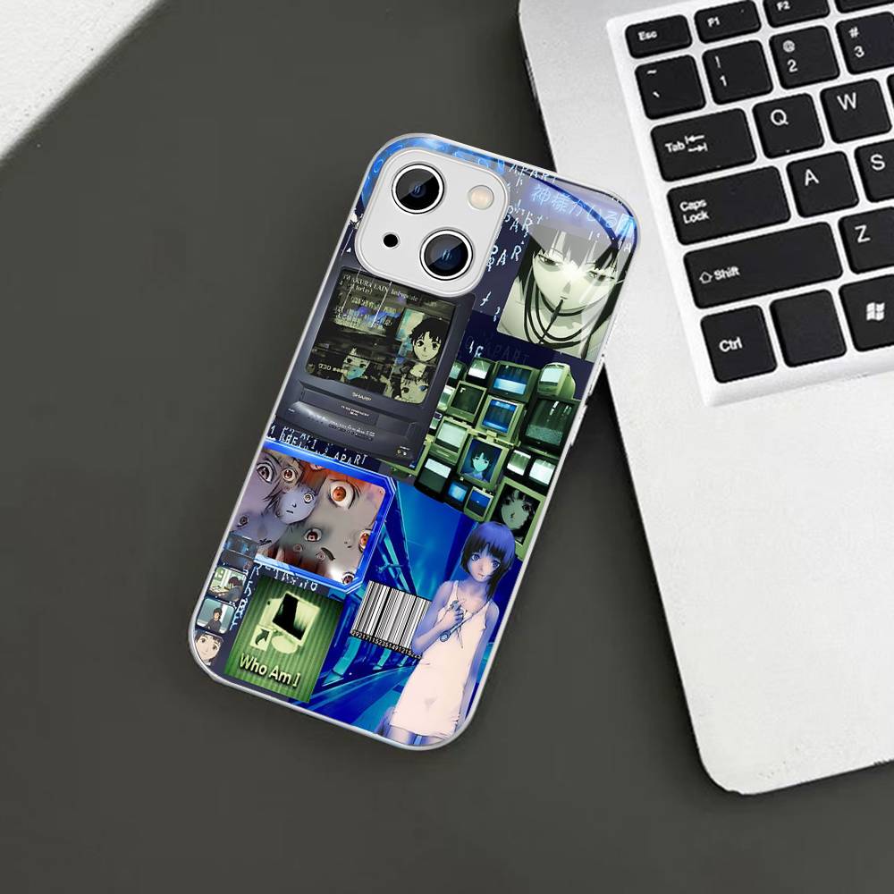 Serial Experiments Lain Anime Tempered Glass For Iphone 14 13 12 11 Pro Mini XS MAX 14Plus X XS XR Fundas