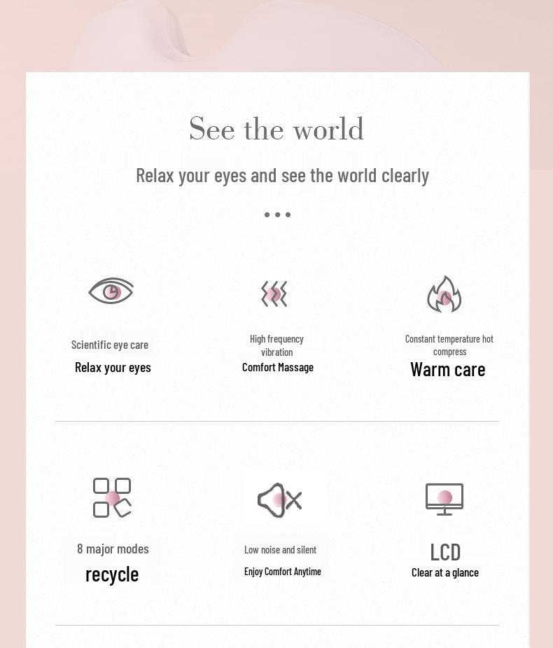 Rejuvenating Eye Massager with Heat Compression - Ideal for Students and Adults