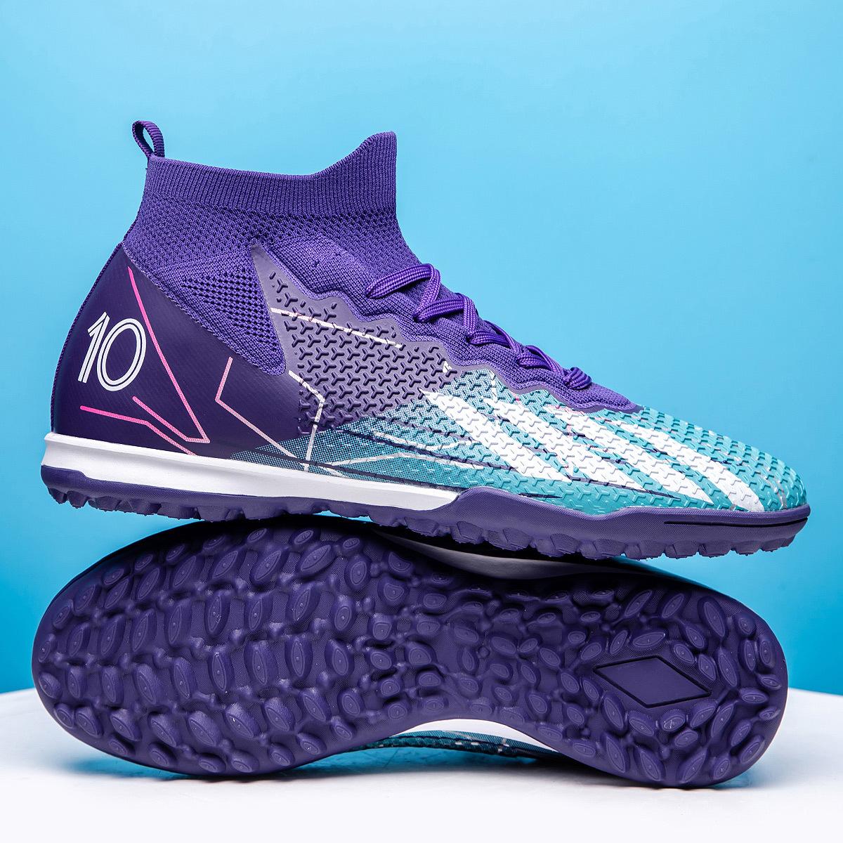 

New high-top football shoes long nails broken nails school professional training shoes fashion football shoes explosion 35