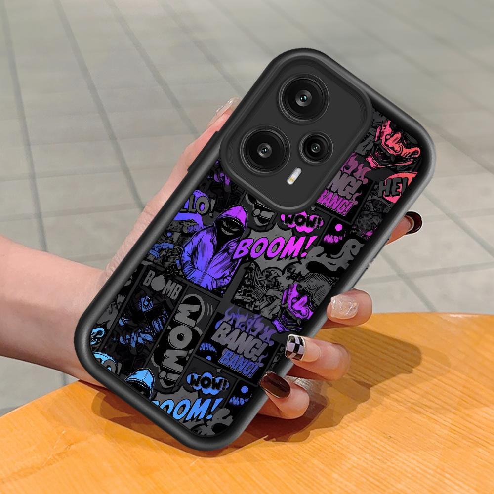 

Мягкий силиконовый квадратный чехол с рисунком лестницы для телефона, полное покрытие, противоударный защитный резиновый чехол для камеры для Xiaomi Redmi Redmi 12 чёрный