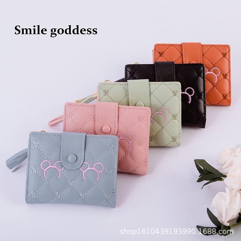 

Женский кошелек-картхолдер, новая сумка с межслойной молнией. 12*10*2.5 светло-зеленый