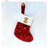 New creative DIY silver sequined knitted socks red letter christmas stockings christmas day decorative knickknacks