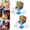 Birthday Greeting Card Foldable 3D Three-dimensional Design Happy Birthday Card Gift for Baby Daughter Son