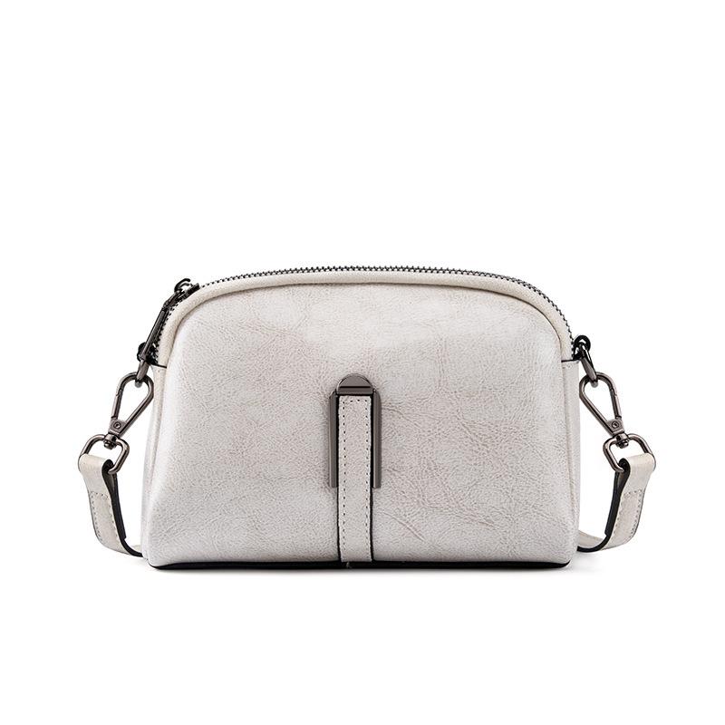 

Zency 100% масляный воск, кожаные маленькие сумки через плечо для женщин, модельерская сумка на плечо, кошелек для телефона бежевый