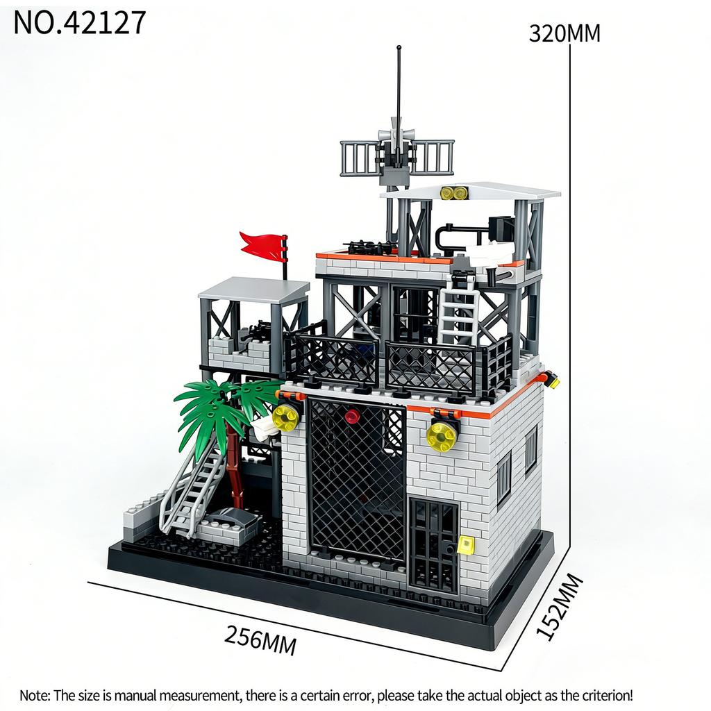 Package P43 Yaman Base Military Building Russian Army Miniature Children Assembled Small Particle Building Block Shield