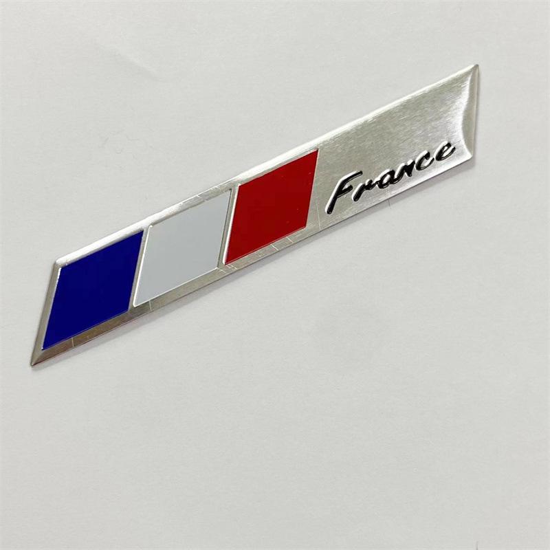 Versatile Metal Badge Sticker: Personalized Decorative Car Accessory for US, UK, Germany, France, Russia, Italy.