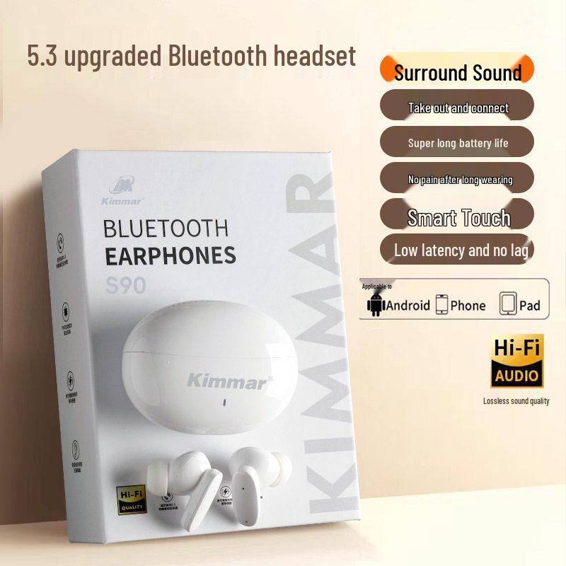High-Quality In-Ear Noise-Cancelling Bluetooth Earphones with Long Battery Life for Android, Xiaomi, and Apple.