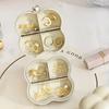 Easy-to-carry Pill Holder Compact Pill Box Jewelry Organizer Odor-free Dust-proof Storage Case for Medication Small for Women